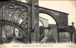CPA Chartres La Cathedrale Arcs Boutamts de l'Abside Cote Sud 
