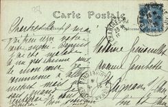 CPA Cathedrale de Chartres Facade occidentale Buste d'une Statue de la Porte centrale XII siecle 