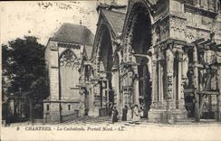 CPA Chartres La Cathedrale Portail Nord 