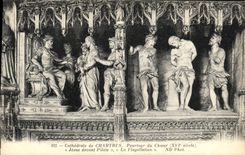 CPA Cathedrale de Chartres Pourtour du Choeur XVI siecle Jesus devant Pilate la Flagellation 