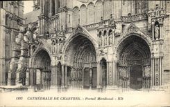 CPA Cathedrale de Chartres Portail Meridional 