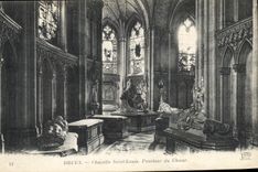 CPA Dreux Chapelle Saint Louis Pourtour du Choeur 