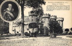 CPA Environs de Courville E et L Chateau de Villebon 