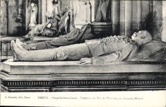CPA Dreux Chapelle Saint Louis Tombeau du Duc de Chartres par Antonin Mercie 