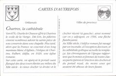 REPRO Chartres La Place Chatelet et la Cathedrale Train