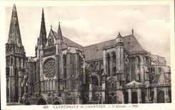CPA Cathedrale de Chartres L'Abside 