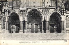 CPA Cathedrale de Chartres Portail Sud 