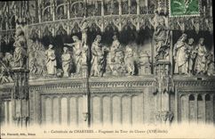 CPA Chartres Cathedrale fragment du Tour du Choeur XVI siecle 