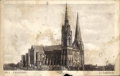 CPA Chartres La Cathedrale 