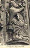 CPA Cathedrale de Chartres Musique Portail Royal XII siecle 