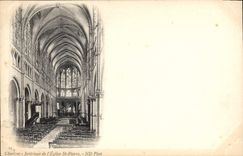 CPA Chartres Interieur de l'eglise St Pierre 