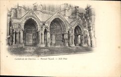 CPA Cathedrale de Chartres Portail Nord 