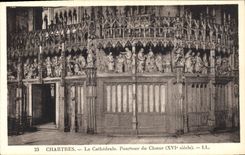 CPA Chartres La Cathedrale Pourtour du Choeur XVI siecle 