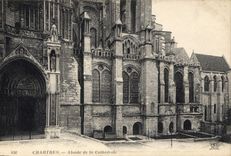 CPA Chartres Abside de la Cathedrale 