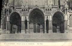 CPA Chartres Portail sud de la Cathedrale 