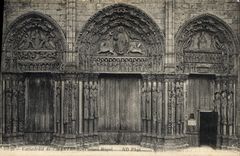 CPA Cathedrale de Chartres Portail Royal 