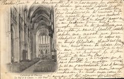 CPA Cathedrale de Chartres la Nef et le Choeur 
