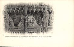 CPA Cathedrale de Chartres Fragment du Tour du Choeur XVIs 