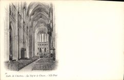 CPA Cath de Chartres La Nef et le Choeur 