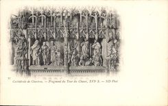 CPA Cathedrale de Chartres Fragment du Tour du Choeur XVIs 