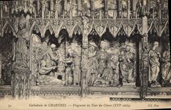 CPA Cathedrale de Chartres Fragment du Tour du Choeur XVIs 