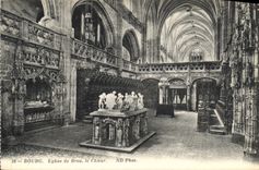 CPA Bourg Eglise de Brou le Choeur 