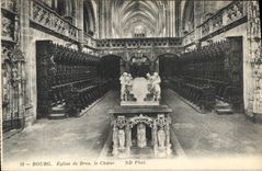 CPA Bourg Eglise de Brou le Choeur 
