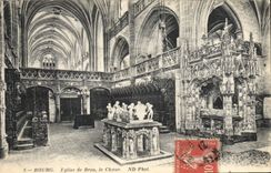 CPA Bourg Eglise de Brou le Choeur 