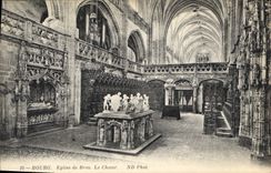 CPA Bourg Eglise de Brou Le Choeur 