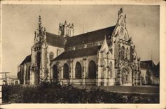 CPA Bourg Ain Eglise de Brou vue d'ensemble 