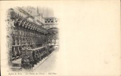 CPA Eglise de Brou Les Stalles du Choeur 