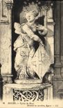 CPA Bourg Eglise de Brou Retable en marbre figure 