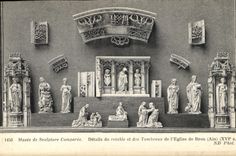 CPA Musee de Sculpture Comparee Details du retable et des Tombeaux de l'Eglise de Brou Ain XVIs 