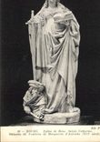 CPA Bourg Eglise de Brou Sainte Catherine Statuette du Tombeau de Marguerite d'Autriche XVI siecle 