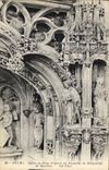 CPA Bourg Eglise de Brou Figures du Mausolee de Marguerite de Bourbon 