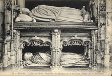 CPA Bourg Eglise de Brou Mausolee de Marguerite d'Autriche Statue de la Princesse 