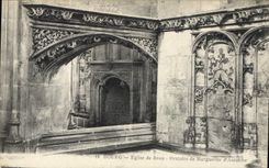 CPA Bourg Eglise de Brou Oratoire de Marguerite d'Autriche 