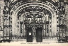 CPA Bourg Eglise de Brou le Grand Portail 