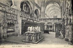 CPA Eglise de Brou Le Choeur 