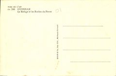 CPA Vues de L'Ain Oyonnax Le Refuge et les Roches du Perret