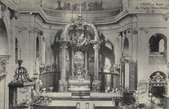 CPA Caen Autel de l'Eglise Notre Dame 