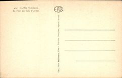 CPA Caen Calvados La Tour des Gens d'Armes 
