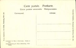 CPA Institution St Marc a Strasbourg Bustes en bois 