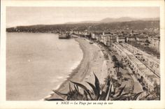CPA Nice La Plage par un coup de mer 