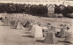 CPA St palais sur Mer Cote d'Argent La Plage Les Tentes 