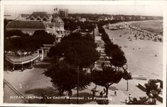 CPA Royan la plage le casino municipal la passerelle 