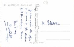 CPA La Cote d'Azur Coucher de soleil 