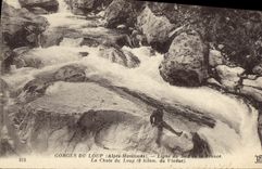 CPA Gorges du Loup Alpes Maritimes Ligne du Sud de la France la Chute du Loup 6 kilom du Viaduc 