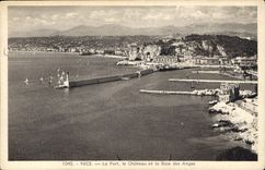 CPA Nice Le Port le Chateau et la Baie des Anges 