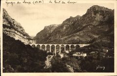 CPA La Douce France Gorges du Loup A M Le Pont du Loup 